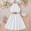 Girls Sleeveless A-Line Dress