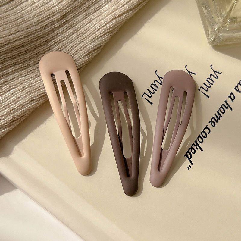 Milk Coffee Brown Hair Clips Korean Style Duckbill Clip Hair Accessories