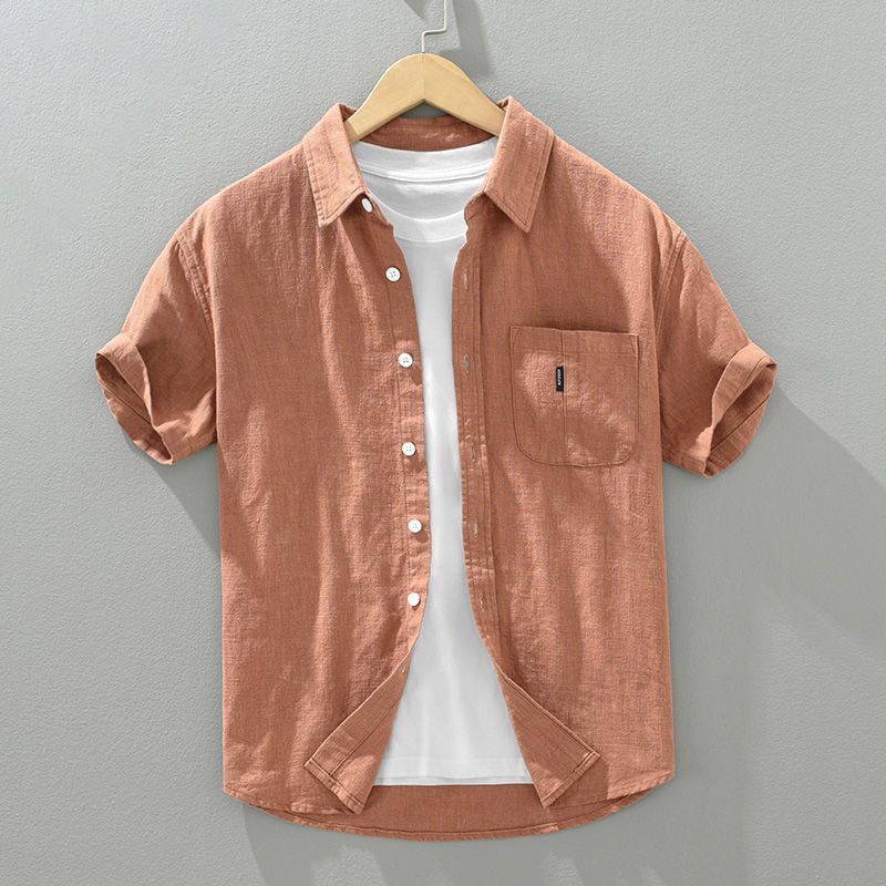Mens Short Sleeve Casual Shirt