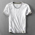 Men's cotton T-shirt summer new casual thin cotton washed old short sleeve T-shirt base shirt