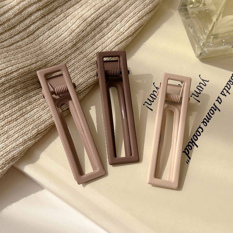 Milk Coffee Brown Hair Clips Korean Style Duckbill Clip Hair Accessories