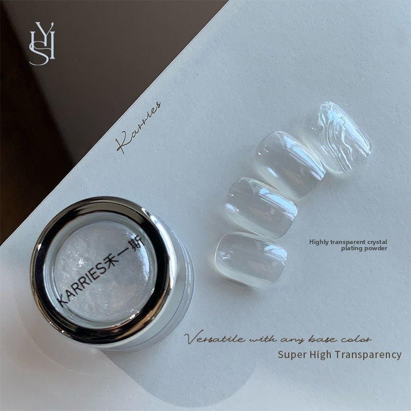 High-transparency daylight-coated crystal powder, ultra-bright electroplating powder, specially for nail salons