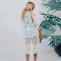Lace Embroidered Sun Protection Cardigan | Beach Cover-Up with UV Shield