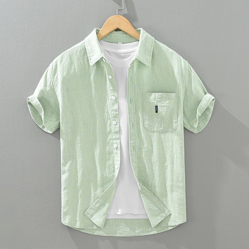 Mens Short Sleeve Casual Shirt
