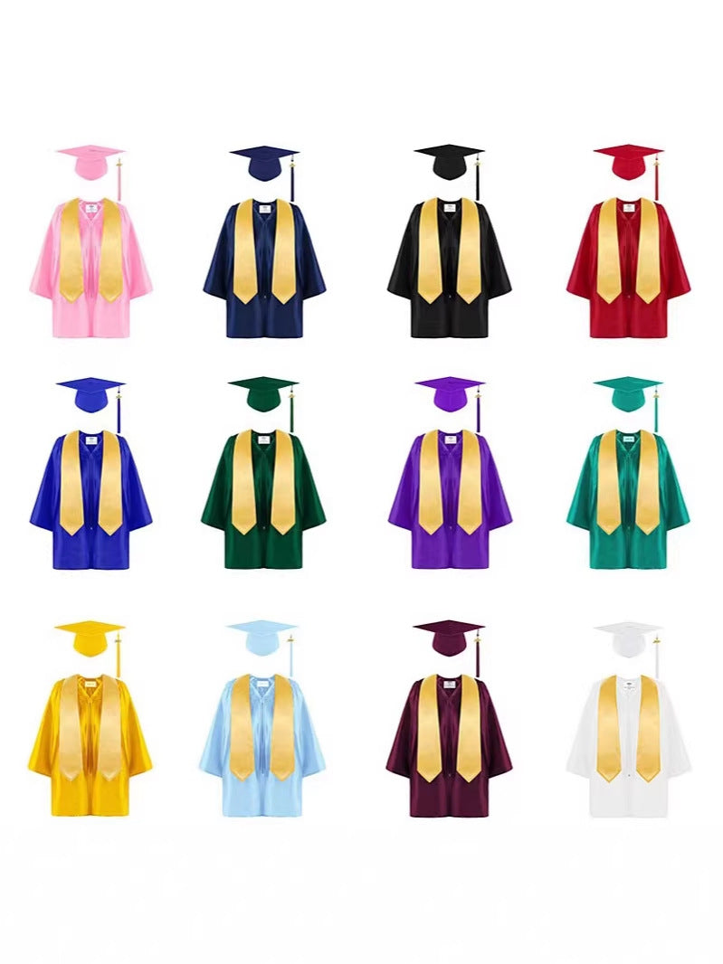 Children Academic Graduation Gown Set