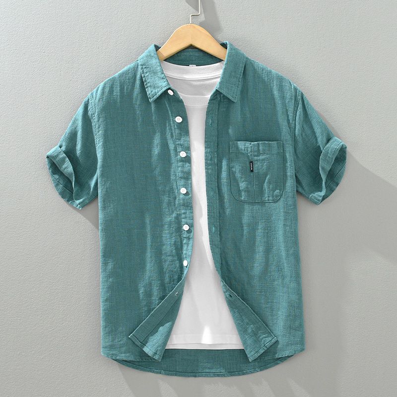 Mens Short Sleeve Casual Shirt