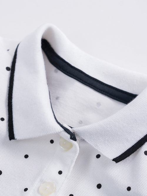 Childrens Polo Collar Knit Dress