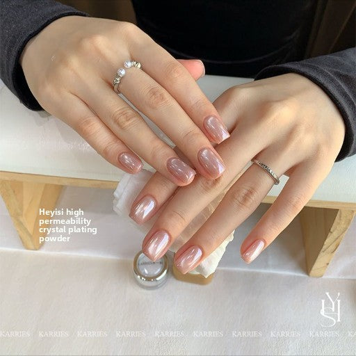 High-transparency daylight-coated crystal powder, ultra-bright electroplating powder, specially for nail salons