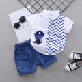 Boys Dinosaur Print Shirt Shorts Set